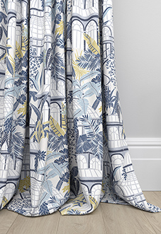 Elka, China Blue - Made to Measure Curtains